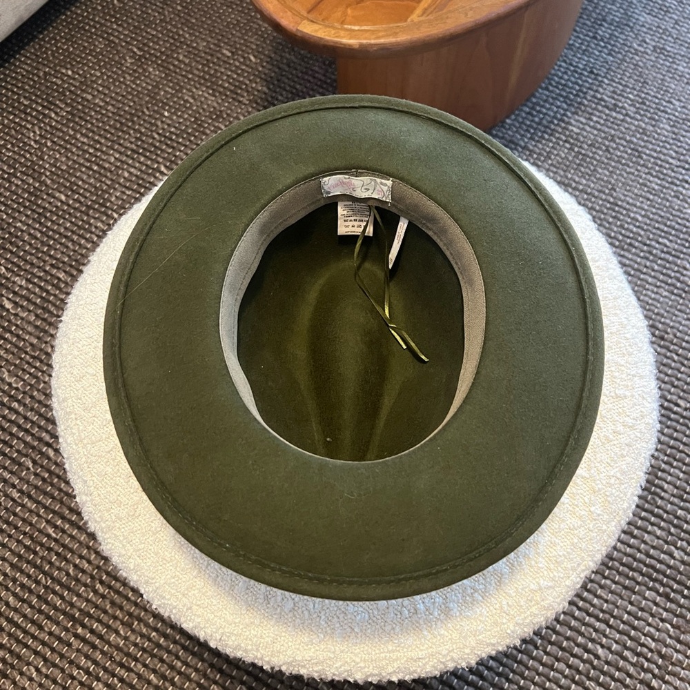 Free People Olive Green Fedora Hat - Picture 4 of 4